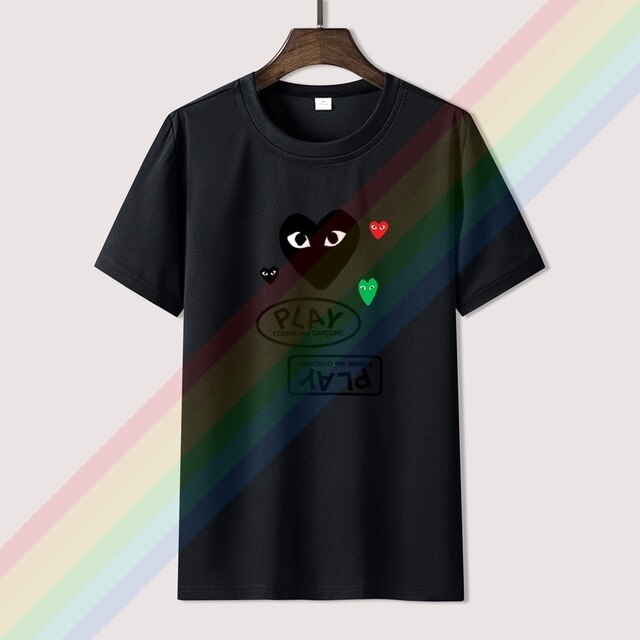 Play Comme Garcon Summer Print T Shirt