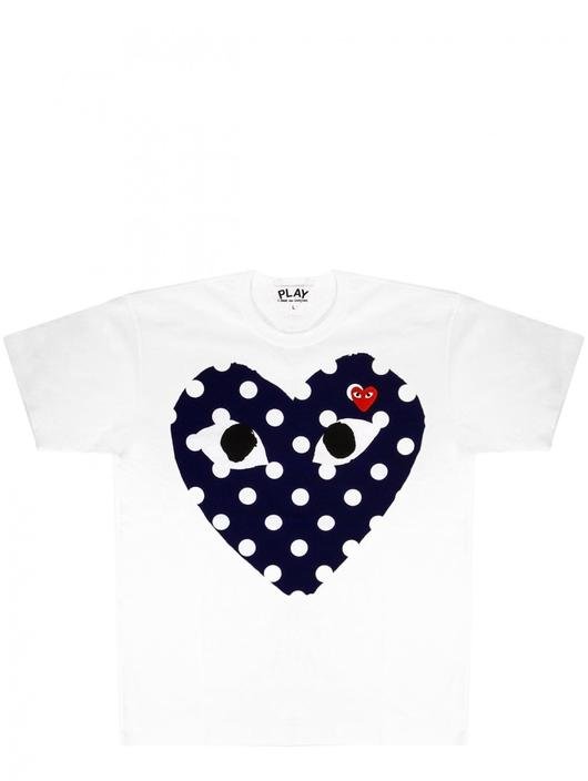 Comme Des Garcons Heart Dot Logo T-Shirt